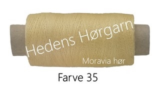 Moravia Hør 50/4 farve 35 Lys gul